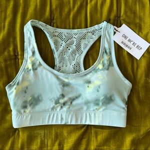 Zyia Active Green Hendrix Bomber Bra RC Small NWTB